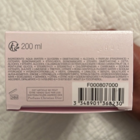 Miss Dior empty Lait Fondant 200 ml box - Picture 3 of 4